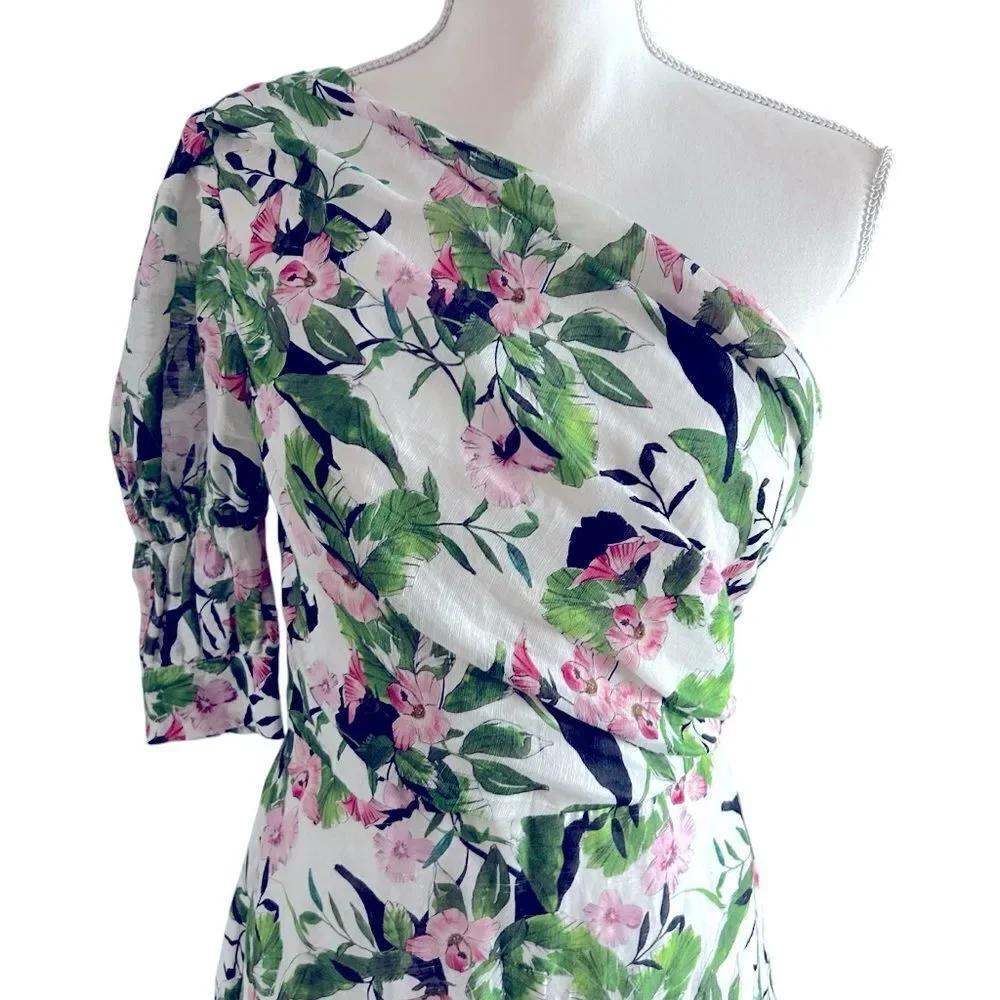 Tropo Dreams Mini Dress La Maison Talulah One Shoulder Size Medium
